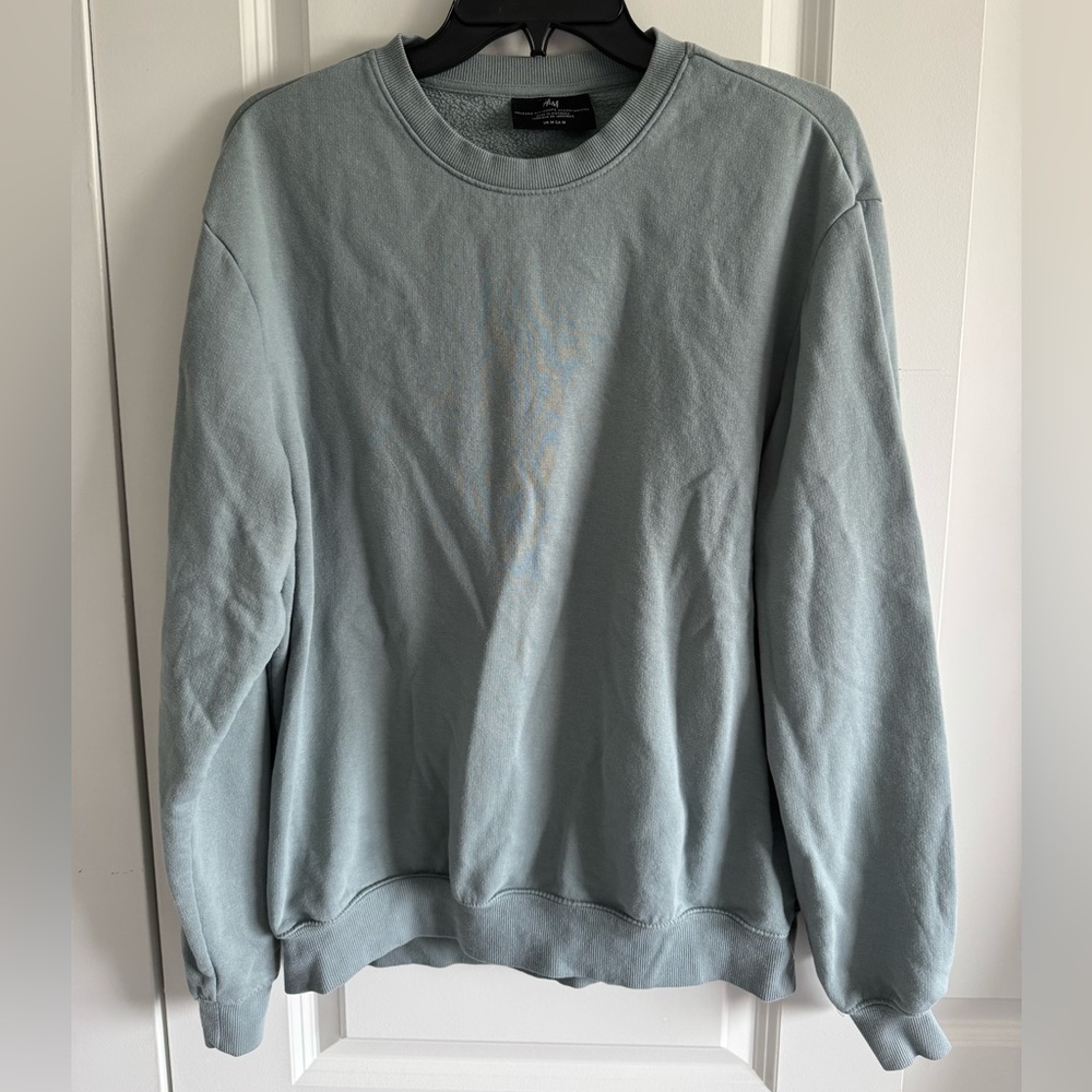 H&M Pale slate blue Crewneck Sweatshirt